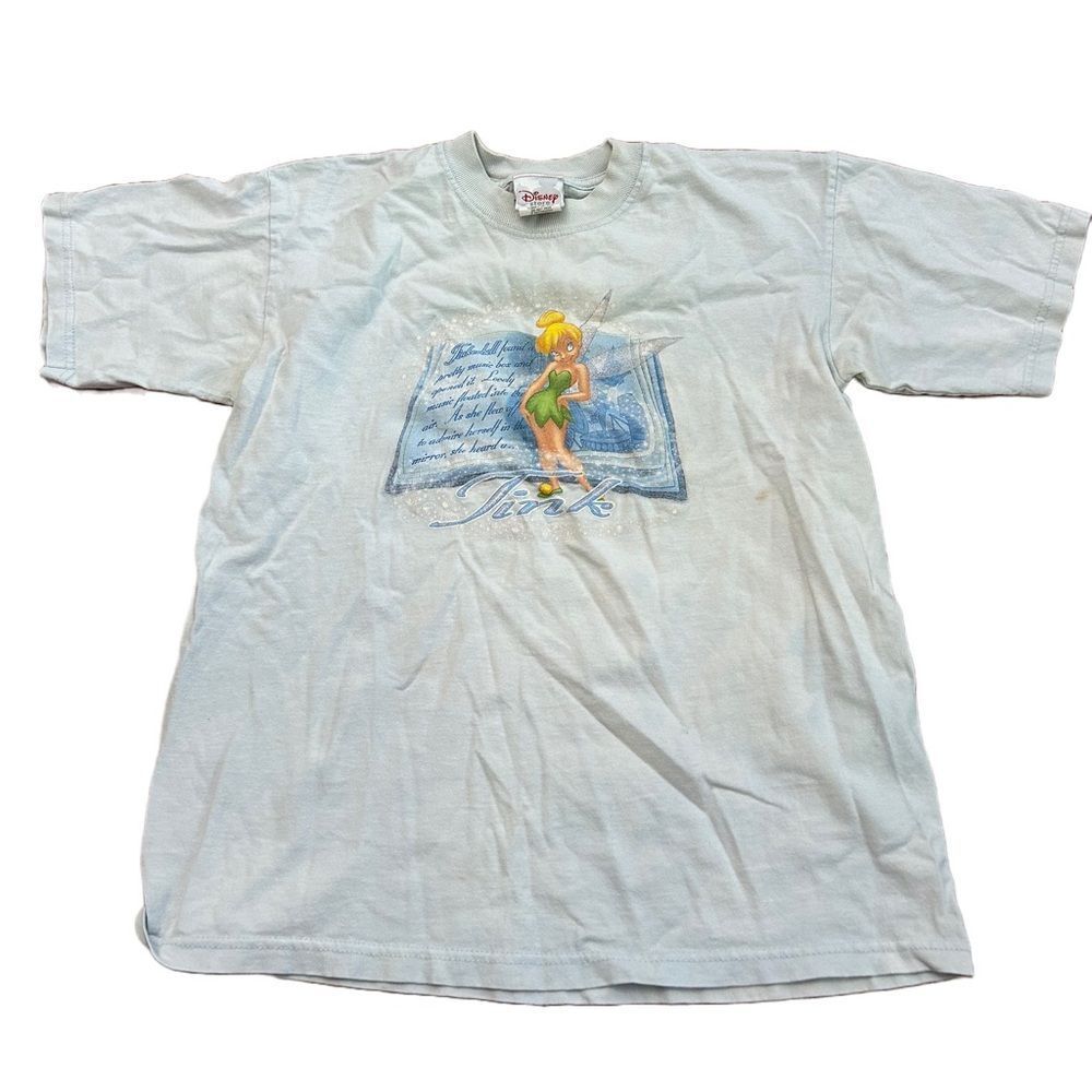 Vintage Y2k Girls Disney Store Tinkerbell Tshirt